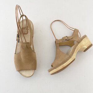 New Dansko Laverne Sand Milled Nubuck Sandals Clogs Shoes
